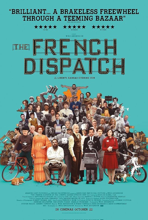 A Feast for the Eyes: A Review of Wes Anderson's "The French Dispatch" (2020)